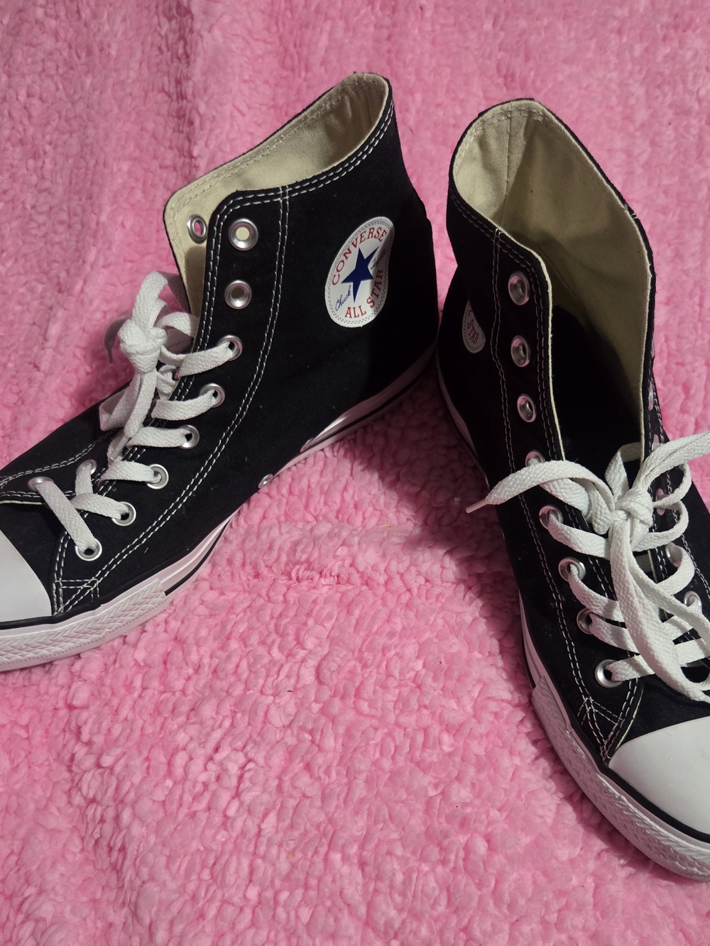 Converse Black and White High Top Sneakers
